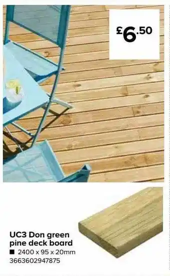 TradePoint Uc3 Don Green Pine Deck Board offer