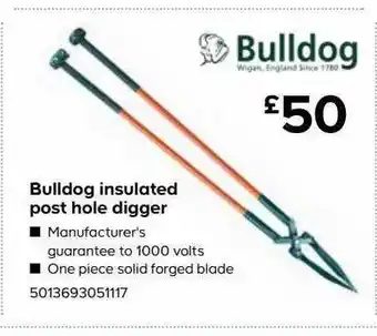 TradePoint Bulldog Insulated Post Hole Digger offer