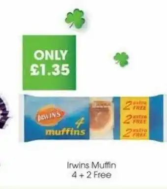 Centra Irwins Muffin 4+2 Free offer