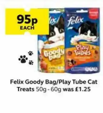 SuperValu Felix Goody Bag Play Tube Cat Treats offer