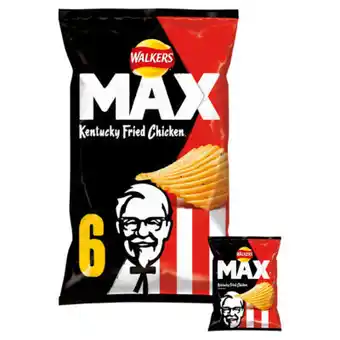 Asda Walkers Max KFC Kentucky Fried Chicken Multipack Crisps offer