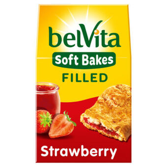 Asda Belvita Breakfast Biscuits Soft Bakes Filled Strawberry 5pk offer