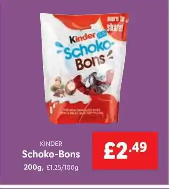 Lidl Kinder Schoko-Bons offer