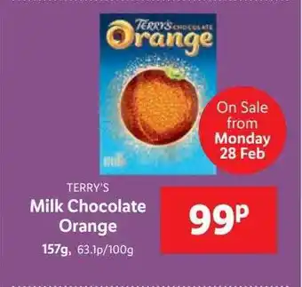 Lidl Terry's Milk Chocolate Orange offer