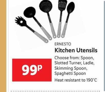 Lidl Ernesto Kitchen Utensils offer