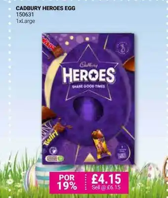 Bestway Cadbury Heroes Egg offer