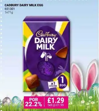 Bestway Cadbury Dairy Milk Egg offer