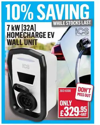 City Electrical Factors 7 Kw 32 Homecharge Ev Wall Unit Ics offer