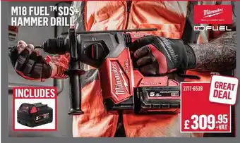 City Electrical Factors Fuel M18 Fuel Sds+ Hammer Drill offer