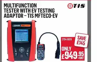 City Electrical Factors Multifunction Tester With Ev Testing Adaptor Tis Mfteco-ev Tis offer