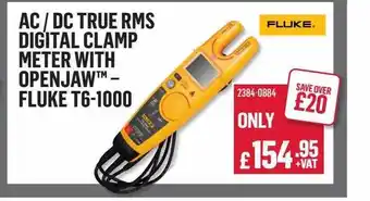 City Electrical Factors Ac Dc True Rms Digital Clamp Meter With Openjaw Fluke T6-1000 offer