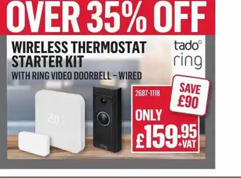 City Electrical Factors Wireless Thermostat Starter Kit offer