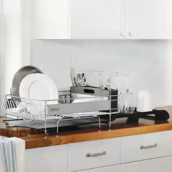 Costco Sabatier Expandable Dish Rack with Stemware Rack offer