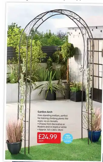 Aldi Garden Arch offer
