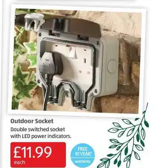Aldi Outdoor Socket offer