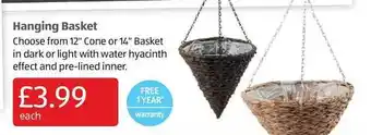 Aldi Hanging Basket offer