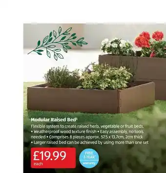 Aldi Modular Raised Bed offer