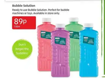Aldi Bubble Solution offer