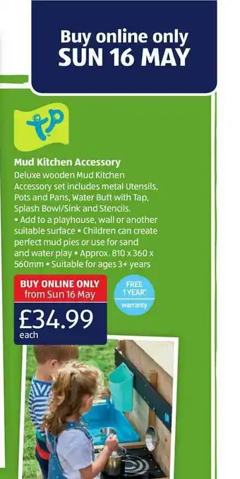Aldi Mud Kitchen Accessory offer