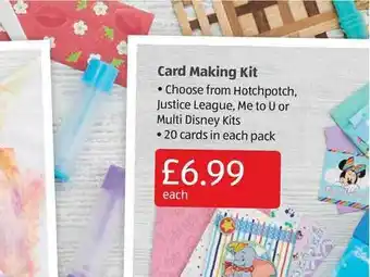 Aldi Card Making Kit offer