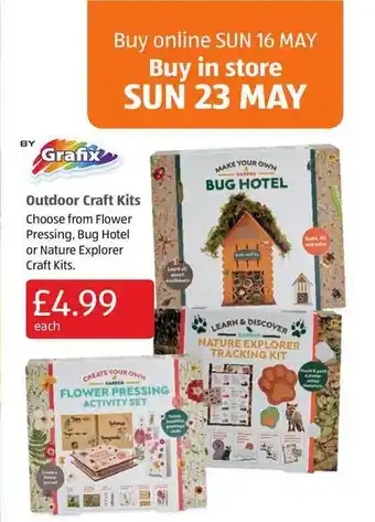 Aldi Outdoor Craft Kits offer