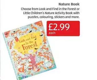 Aldi Nature Book offer