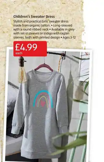 Aldi Children's Sweater Dress offer