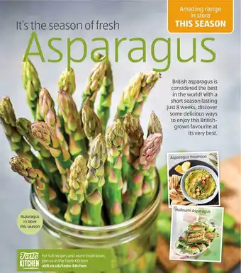 Aldi Asparagus Houmus, Halloumi Asparagus offer