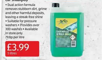 Aldi Car Shampoo offer