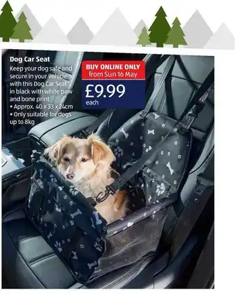 Aldi Dog Car Seat offer