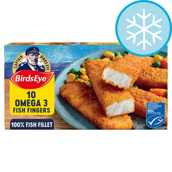 Tesco Birds Eye 10 Fish Fingers Omega3 280G offer