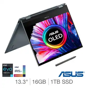 Costco ASUS ZenBook Flip, Intel Core i7, 16GB RAM, 1TB SSD, 13.3 Inch Convertible Laptop, UX363EA-HP768W offer