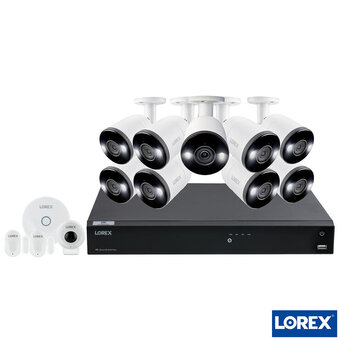 Costco Lorex 16 Channel 4TB NVR with 9 x 4K Ultra HD Smart Bullet Deterrence Security Cameras offer