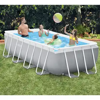Costco Intex 13ft 1.5" (4m) Rectangular Prism Frame Pool with Filter Pump and Ladder offer