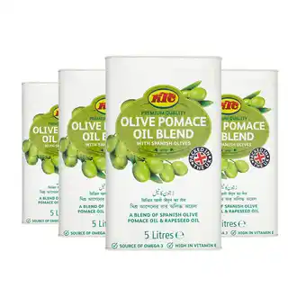 Costco KTC Olive Pomace Oil Blend, 4 x 5L offer
