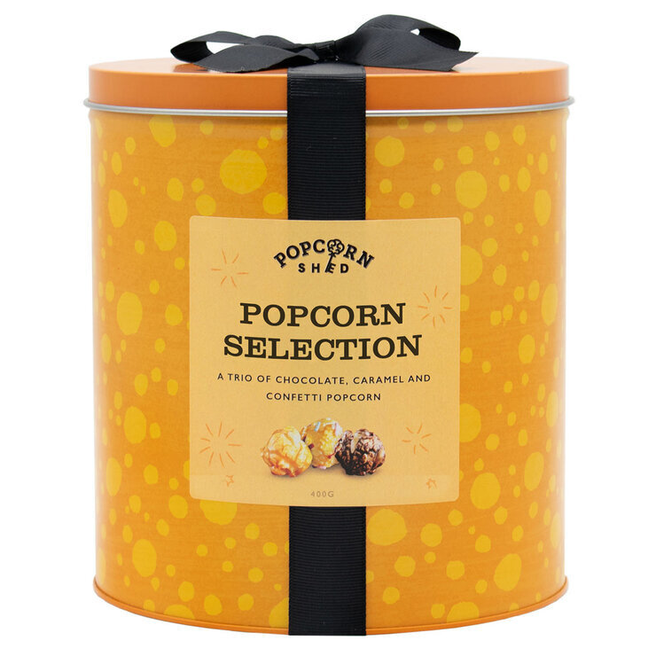 Popcorn Shed Selection Gifting Tin, 400g offer at Costco