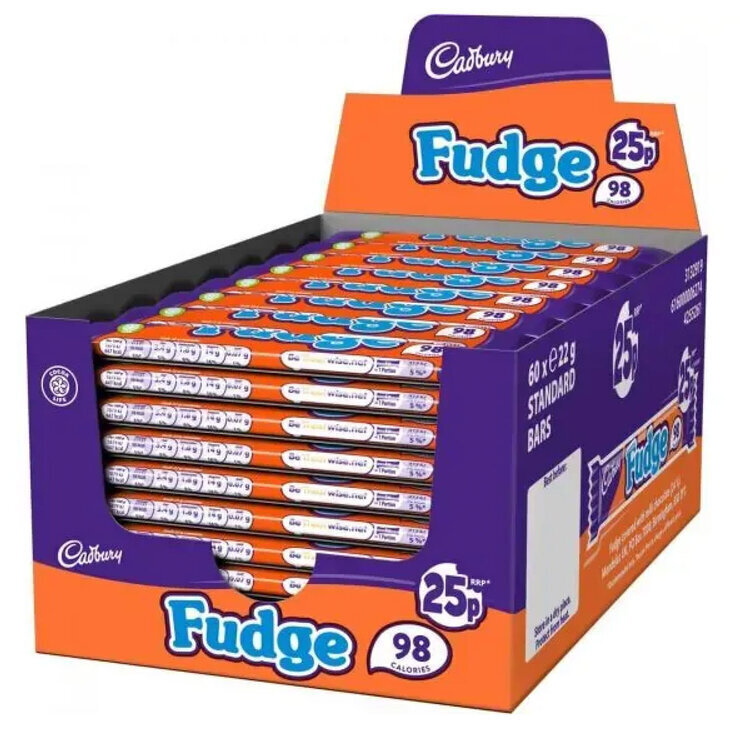 Cadbury Fudge Chocolate Bar, 60 x 22g Bars offer at Costco