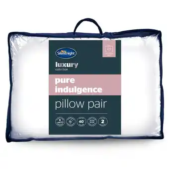 Tesco Silent Night Pure Indulgence Pillow Pair offer