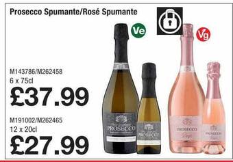 Makro Prosecco Spumante, Rosé Spumante offer