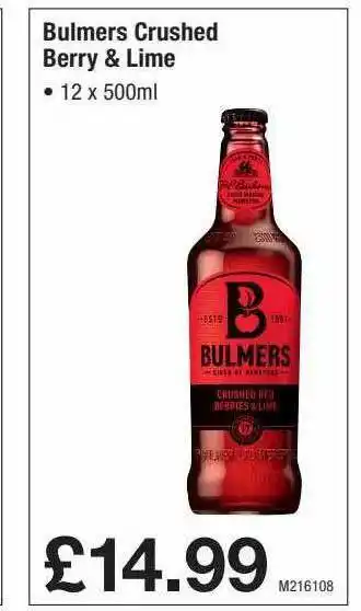 Makro Bulmers Crushed offer