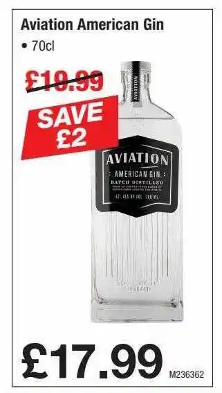 Makro Aviation American Gin offer