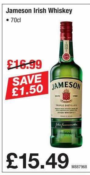 Makro Jameson Irish Whiskey offer