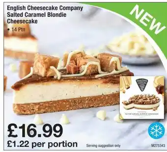 Makro Salted Caramel Blondie Cheesecake offer