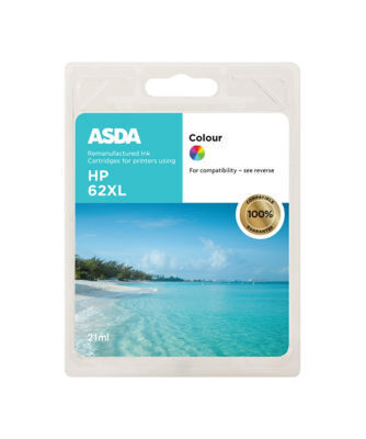 Asda ASDA HP62XL Colour Ink Cartridge offer