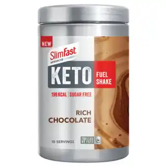 Asda SlimFast Advanced Keto Fuel Shake Rich Chocolate offer