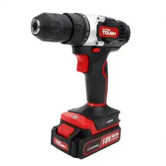 Asda Hyper Tough 18V Lithium-Ion Cordless Drill, Rechargeable offer