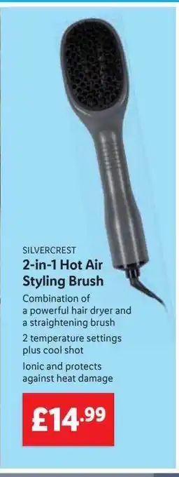 Lidl 2 In 1 Hot Air Styling Brush offer