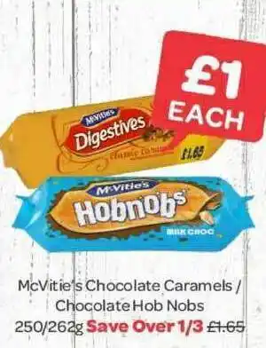 Spar Mcvitie's Chocolate Caramels - Chocolate Hob Nobs offer