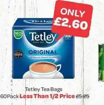 Spar Tetley Tea Bags 60 Pack offer