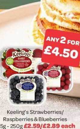 Spar Keeling's Strawberries - Raspberries & Blueberries offer
